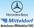 Logo Mercedes Benz Autohaus Mitteldorf Autohaus und Mercedes-Benz-Vertragswerkstatt der DaimlerChrysler AG Autoreparatur und Verkauf Haltern am See