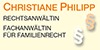 Logo Philipp Christiane Rechtsanwältin & Fachanwältin für Familienrecht Bremen
