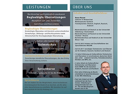 Bildergallerie Nazam Sprachdienste Rastede