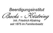 Logo Bestattungen Backs-Köstring seit 1875 Bad Oeynhausen