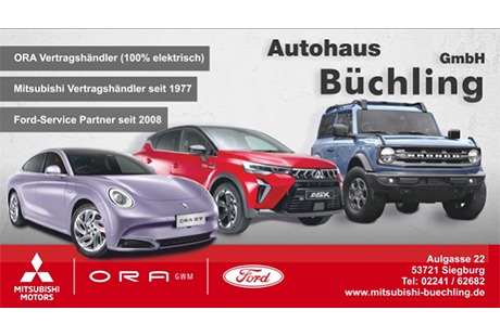 Bildergallerie Autohaus Büchling GmbH Mitsubishi & Ora Vertragshändler, Ford Service Siegburg