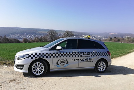 Bildergallerie Taxi an der Blau Blaustein