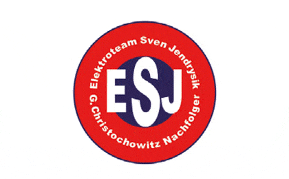 FirmenlogoESJ Elektroteam Sven Jendrysik G. Christochowitz Nachfolger Kröpelin