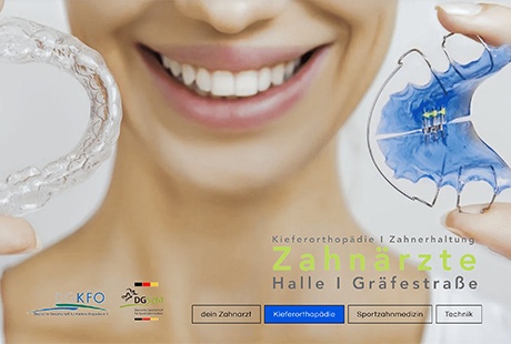 Bildergallerie Kieferorthopädie I Zahnerhaltung I Sportzahnmedizin I Zahnärzte Halle Gräfestraße Halle (Saale)