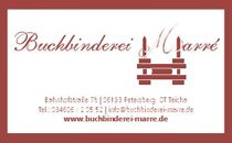 Logo Buchbinderei Marré Petersberg OT Teicha