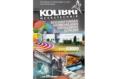 Eigentümer Bilder KOLIBRI Werbung GmbH Belm/Osnabrück