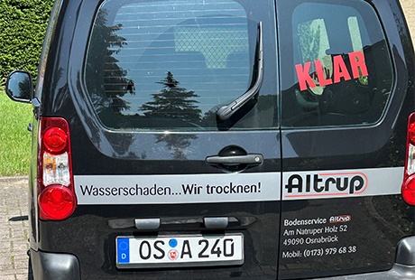 Bildergallerie Altrup e.K. Bautrocknung, Bodenservice, Polster- und Teppichreinigung Osnabrück