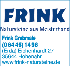 Logo Frink Grabmale Steinmetzbetrieb Hohenahr