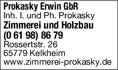 Logo Erwin Prokasky GbR Inh. Irmgard u. Philippe Prokasky Kelkheim (Taunus)