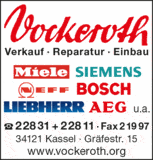 Bildergallerie Vockeroth Karl W. GmbH & Co. KG Hausgeräte Kassel
