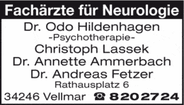 Bildergallerie Lassek C., Ammerbach A. Dr., Fetzer A. Dr., Fischer M. u. Heinen F. Dr. Neurologische Gemeinschaftspraxis Kassel