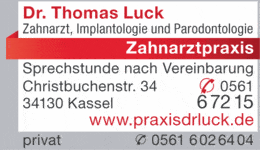 Bildergallerie Luck Thomas Dr. Zahnarzt Kassel