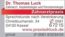 Bildergallerie Luck Thomas Dr. Zahnarzt Kassel