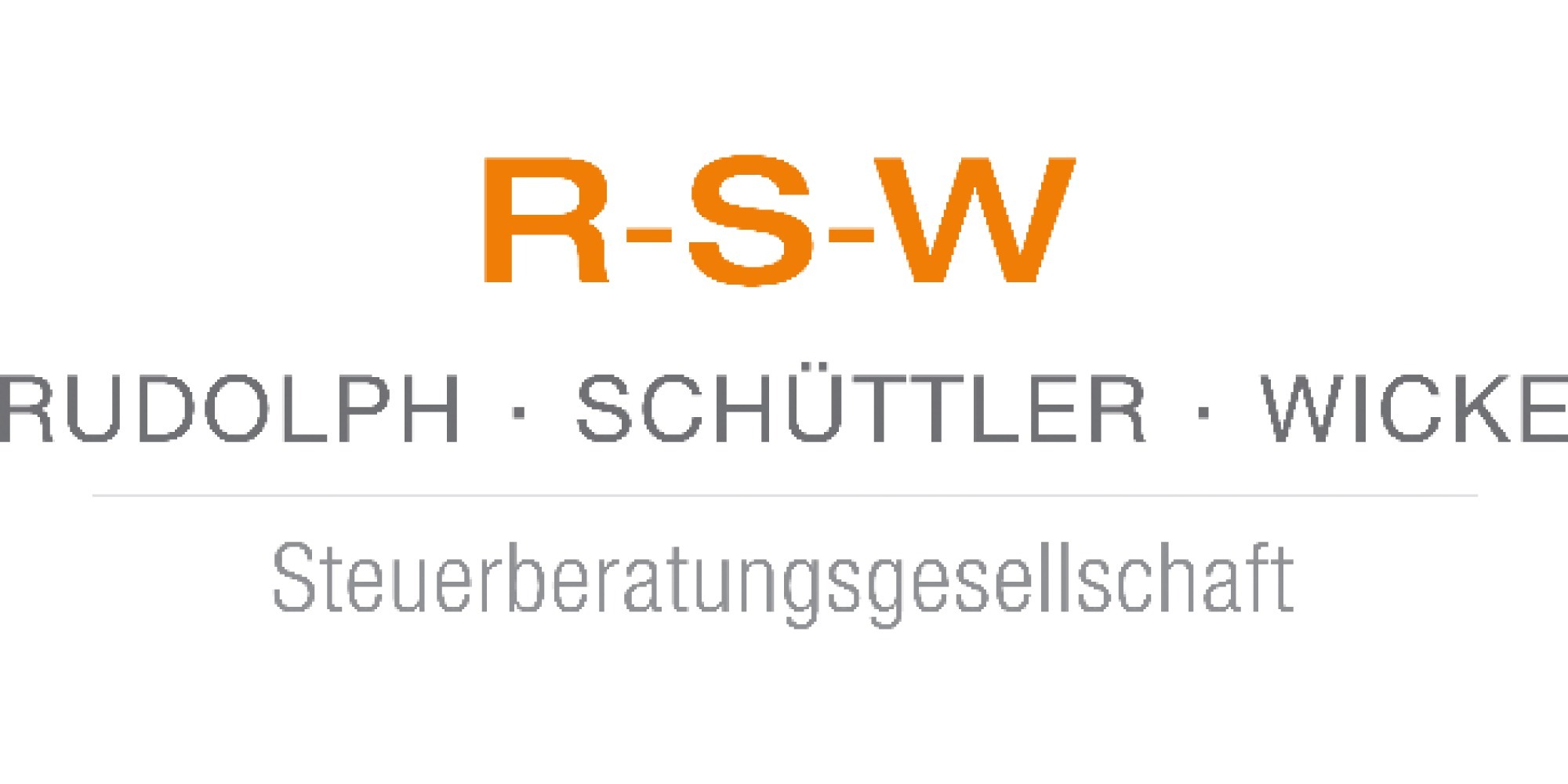 Logo R-S-W Partnerschaftsgesellschaft mbB Rudolph · Schüttler · Wicke Steuerberatungsgesellschaft Kassel