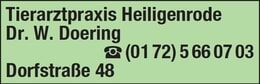 Bildergallerie Tierarztpraxis Heiligenrode GmbH / Dr. W. Doering in Niestetal-Heiligenrode für Kleintiere und Pferde Niestetal