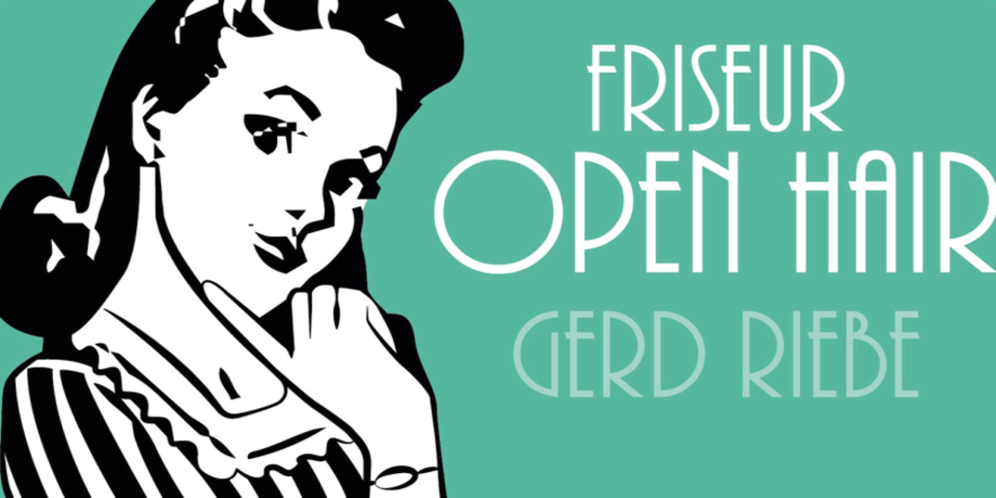 Logo Friseur Open Hair Gerd Riebe Kassel