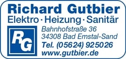 Bildergallerie Gutbier Richard Elektro Sanitär und Heizung Bad Emstal