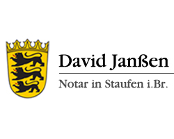 Logo Janßen David Notar Staufen