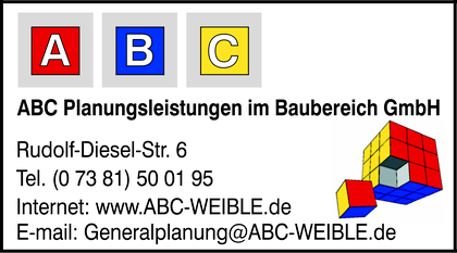 Anzeige ABC Planungsleistungen im Baubereich GmbH