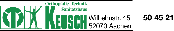 Anzeige Orthopädie-Technik Sanitätshaus Keusch