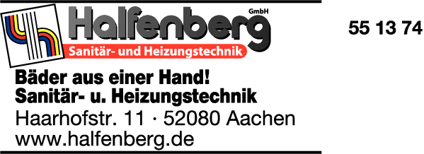 Anzeige Halfenberg GmbH Sanitär- u. Heizungstechnik
