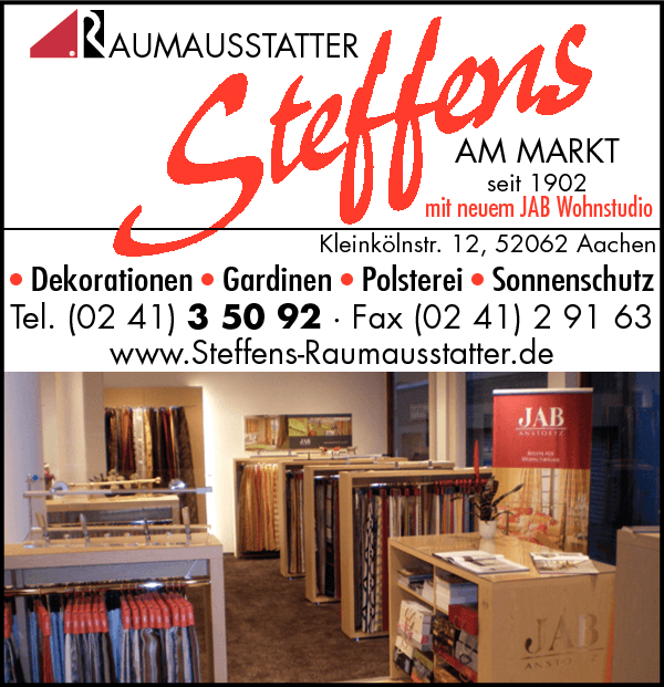 Anzeige Steffens am Markt Raumausstattungen