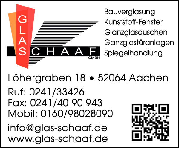Anzeige Glas Schaaf GmbH
