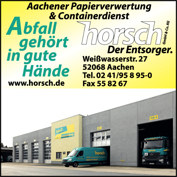 Anzeige Aachener-Papierverwertung & Containerdienst Horsch GmbH & Co. KG