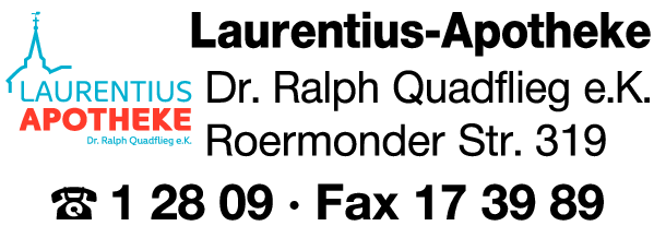 Anzeige Laurentius-Apotheke Dr. Ralph Quadflieg e.K.