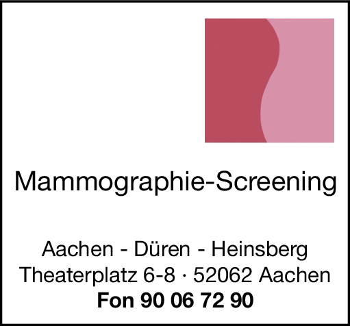 Anzeige Mammographie - Screening
