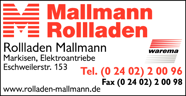 Anzeige Rollladen Mallmann