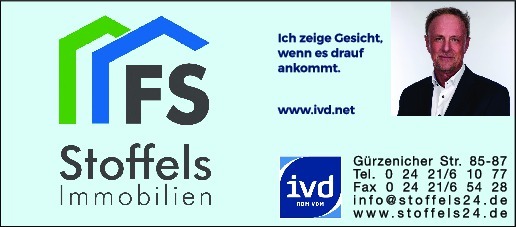 Kundenlogo von Stoffels Immobilien GmbH