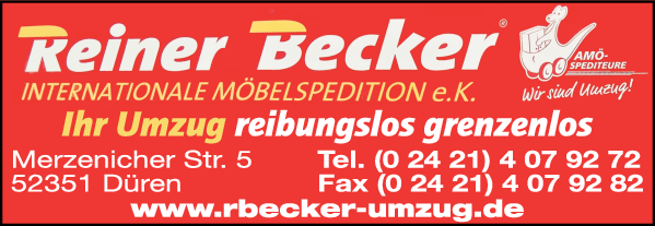 Anzeige Becker R. Möbelspedition e.K.
