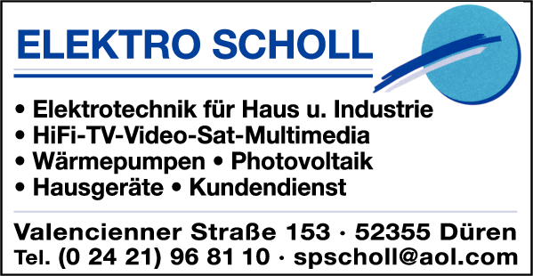 Anzeige Scholl Elektro Elektroinstallation