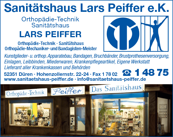 Anzeige Peiffer Lars Sanitätshaus e.K.