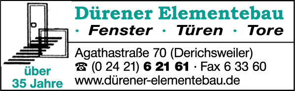 Anzeige Dürener Elementebau Bauelemente