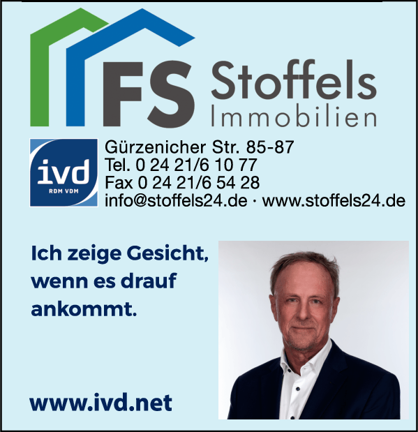 Anzeige Stoffels Immobilien GmbH