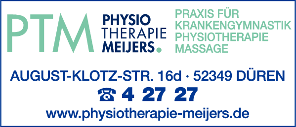 Anzeige Meijers Richard Praxis für Krankengymnastik