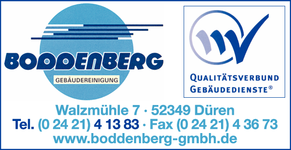 Anzeige Boddenberg Gebäudereinigung GmbH