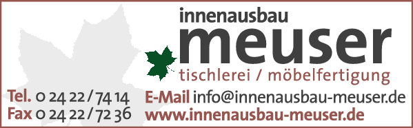 Anzeige Meuser Manfred Innenausbau - Schreinerei
