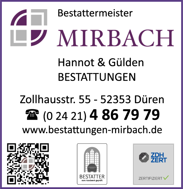 Anzeige Hannot & Gülden Bestattungen Inh. D. Mirbach