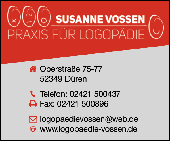 Anzeige Vossen Susanne Praxis für Logopädie