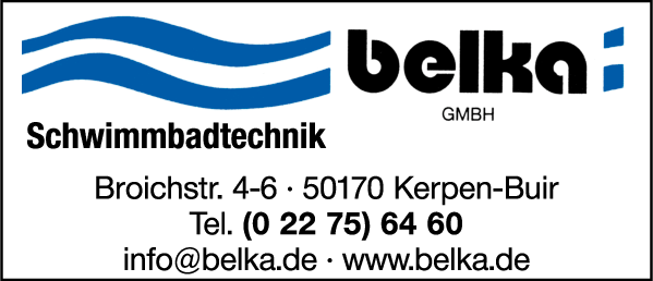 Anzeige Belka Schwimmbadtechnik