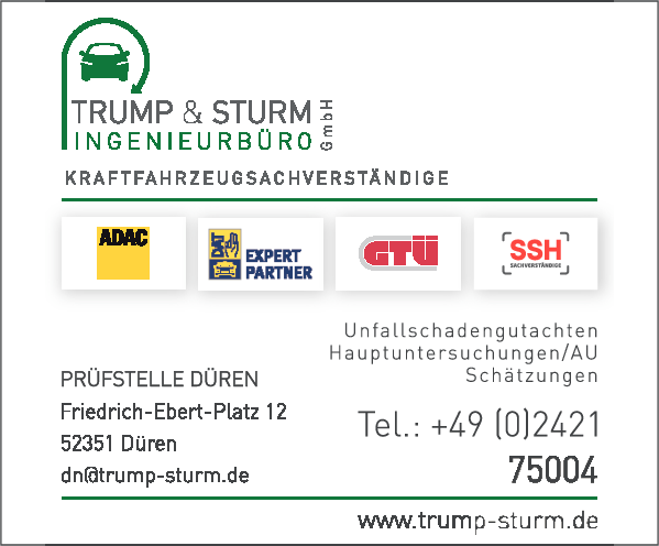 Anzeige Trump & Sturm GmbH KFZ-Sachverständigenbüro