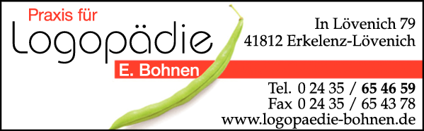 Anzeige Logopädie Bohnen Elfriede