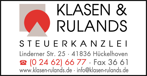 Anzeige Steuerkanzlei Klasen & Rulands