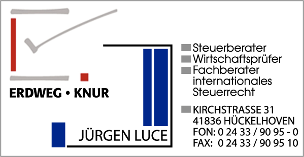 Anzeige Erdweg-Knur Steuerberater Wirtschaftsprüfer, Fachberater, internationales Steuerrecht