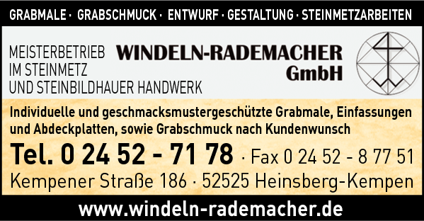 Anzeige Windeln-Rademacher GmbH