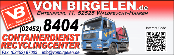 Anzeige Containerdienst von Birgelen Entsorgungsdienstl. GmbH & Co. KG