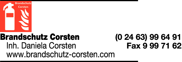 Anzeige Corsten Brandschutz